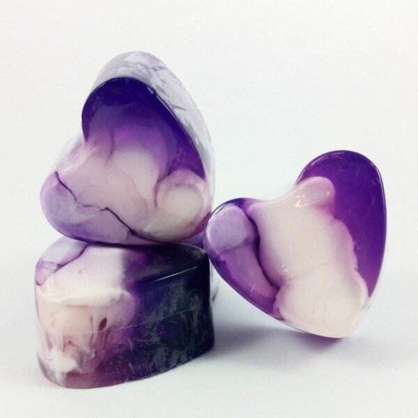 jabon-forma-corazon-arandanos-y-moras Corazón 100gr Arándanos y Moras