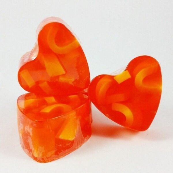 jabon-forma-corazon-naranja Corazón 100gr Naranja